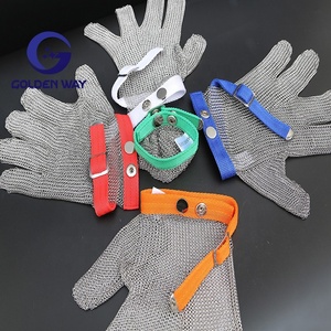 Gants de travail de sécurité pour boucher et cuisine, en maille de fil <span class=keywords><strong>d</strong></span>'acier inoxydable tissé, résistants aux coupures de niveau 9, durables et antirouille - Product Image 6