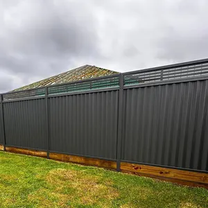 Australian popular easy to clean zig zag profile ornament fence garden fancy safety-assured aluminium zinc fence panels
