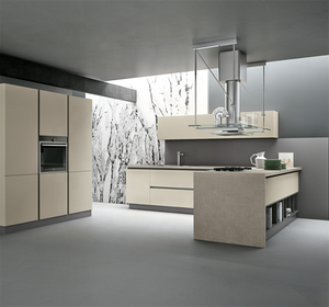 ארונות מודרניים בינוניים אפור מבריק גבוה מודולרי ארונות מטבח וארונות כל הבית התאמה אישית - Product Image 5