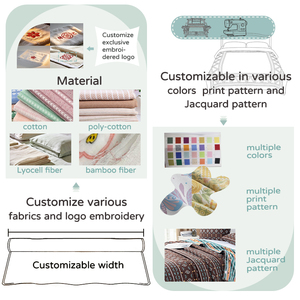 Manta de Algodón Puro con Diseño Geométrico de Mediados de Siglo, Ecológica y Personalizable con MOQ Bajo, Apta para Todas las Estaciones - Product Image 4