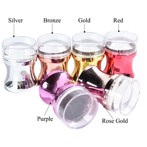 2019 Cermin Cap Kuku Jelas Kepala Silikon Pengikis Manikur Polish Transfer Template Kit dengan Cap <span class=keywords><strong>Nail</strong></span> <span class=keywords><strong>Art</strong></span> <span class=keywords><strong>Stamping</strong></span> Plate - Product Image 5