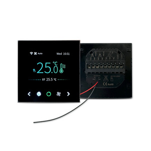 <span class=keywords><strong>Thermostat</strong></span> de refroidissement de pièce électrique HVAC WIFI Modbus Régulateur de température carré pour les hôpitaux flexibles à économie d'énergie d'air - Product Image 1