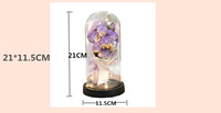 2026 AYOYO Vente en Gros Fleurs Artificielles Décoratives à LED Anniversaire Cloche en Acrylique Bouquet de Roses Roses en Savon Cadeau Saint-Valentin
