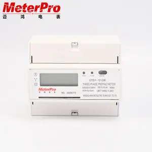 Ba Giai Đoạn DIN Rail Điện Kỹ Thuật Số Trả Trước Sub Meters