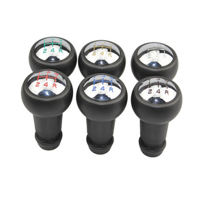 Pomo de palanca de cambios ergonómico de cuero negro de 5 velocidades para Peugeot 206 207 - Product Image 4