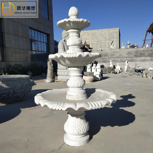 Fontaine en pierre Jiahua, style européen, colonne, bassin d'eau extérieur, durable - Product Image 1