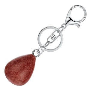 Thời Trang Pha Lê Keychain Cho Phụ Nữ Nước Drop Shipping Bạc Với Reiki Tự Nhiên Tiger Eye Đá Mặt Dây Chuyền Tự Làm Động Vật Chủ Đề Chủ Đề Chủ - Product Image 2