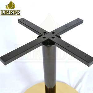 Chân Bàn Ăn Hình Tròn Chân Bàn Chữ Thập Bằng Thép Không Gỉ Màu Vàng Đen Cho Mặt Bàn Đá Cẩm Thạch - Product Image 5