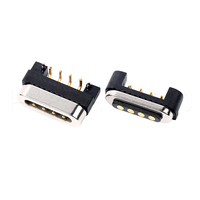 Conector Magnético HYTEPRO M411R de 4 Pines con Protección de Polaridad Inversa para Carga Rápida, Sincronización de Datos, Dispositivos Médicos y Wearables