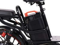 Vélo cargo électrique sur mesure pour livraison alimentaire, 48V 500W, avec porte-bagages arrière et moteur moyeu arrière haute puissance, en gros