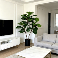 Direkt vom Hersteller: Künstlicher Ficus Lyrata Baum aus Plastik für Hochzeiten, Haus, Garten und Geburtstagsdekoration
