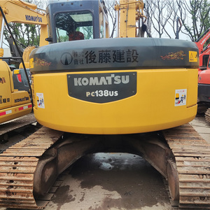 Excavatrice Komatsu PC138USLC d'occasion, 13,8 tonnes, faible nombre d'heures de travail, haute efficacité, rotation de la flèche courte, composants hydrauliques moteur et pompe - Product Image 4