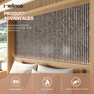 Revestimiento <span class=keywords><strong>de</strong></span> Pared Acordonado Moderno, Rejilla Sólida Interior, <span class=keywords><strong>Listones</strong></span> Acanalados 3D, Rejillas WPC Ecológicas, Decoración <span class=keywords><strong>de</strong></span> Pared - Product Image 4