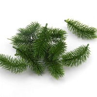 Aiguilles de pin artificielles, tiges de verdure, branches de pin de Noël, plantes vertes artificielles, accessoires de décoration de fêtes
