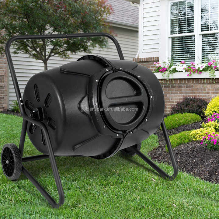 50 Gallon Wheeled Compost Tumbler Garden Waste Bin| Alibaba.com