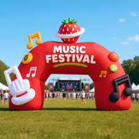 Arche de ballons gonflables Oxford pour marathon, course, festival de musique, décoration d'entrée, extérieur, imperméable, durable, résistant au vent, personnalisable