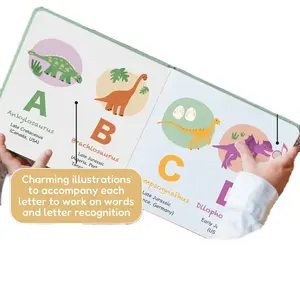 Design personalizado dedo toque Sensor áudio livros crianças ABC aprendendo livro sadio com sons