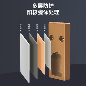Zinc Alloy Clothes Rail Base Black Champagne Gold Ceiling Mount Non Detachable <b>Wardrobe</b> Hardware Accessory - Product Image 2