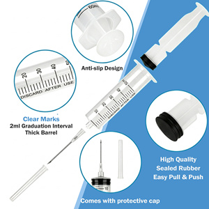Seringue médicale jetable dans divers Sizes-1ml 3ml 5ml 10ml de latex de la catégorie médicale pp matériel libre - Product Image 2