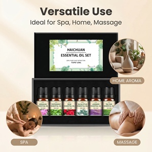 Ensemble d'huiles essentielles 100% naturelles en gros pour diffuseur d'arômes : lavande, romarin, orange, jasmin, menthe poivrée - Product Image 2