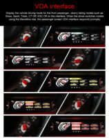 Pantalla de Visualización para el Piloto del F458 F488, Carcasa de Fibra de Carbono, Tablero Digital, Kilometraje en KM/H, LHD/RHD, Compatible con Ferrari F458