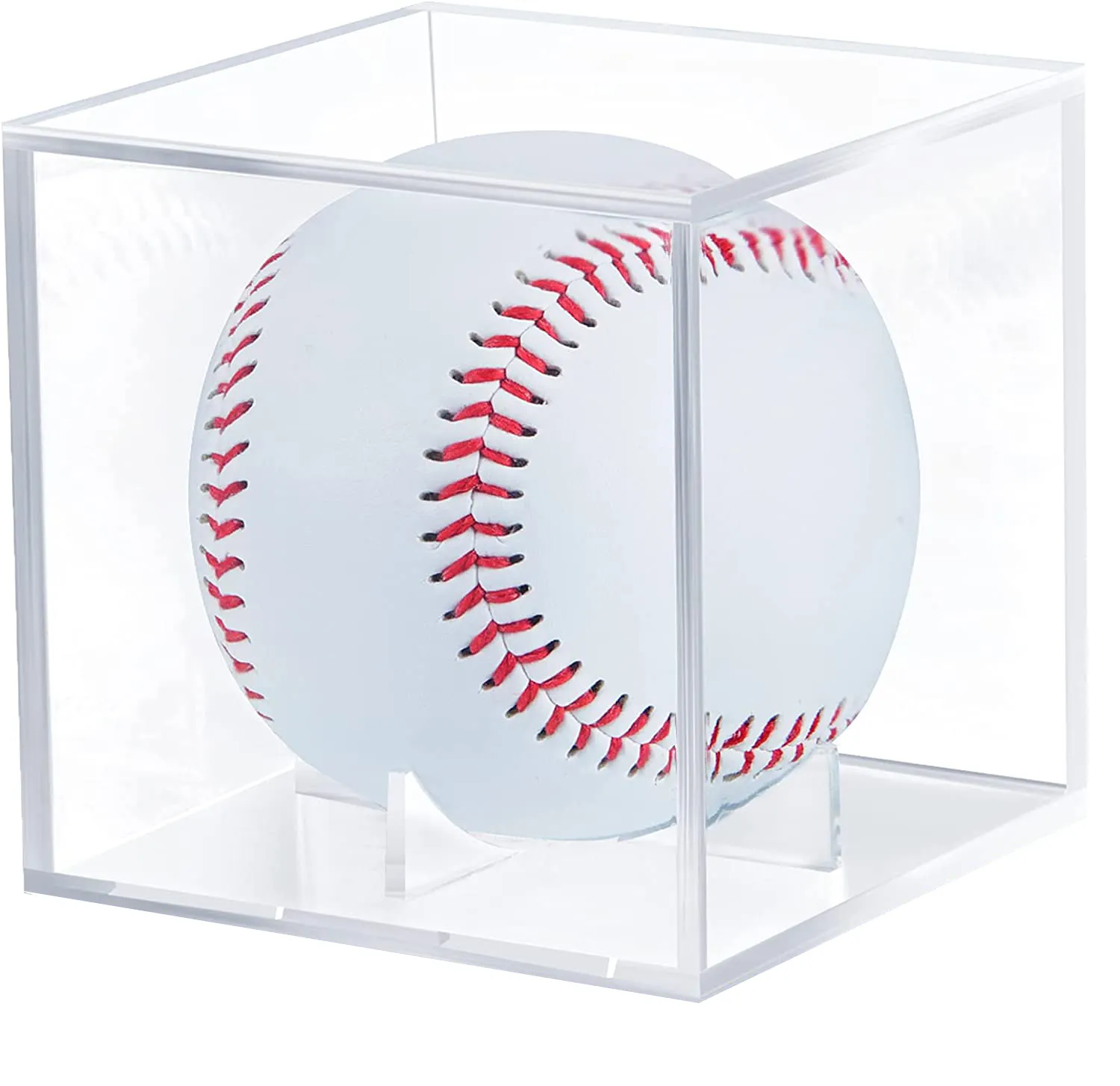 Unknow Yiwaki Vetrina Trasparente con Supporto per Pallina da Baseball Quadrato protetto Trasparente 