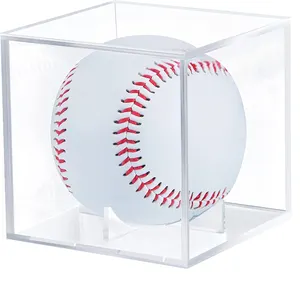 Baseball Sport Memorabilia Showcase Autogramm Ball Protector Acryl würfel Ultra Clear Baseball Vitrine