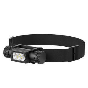 Lampe frontale LED haute puissance Lampe frontale de camping 8 modes Lanterne Batterie rechargeable 18650 Rechargeable Noir - Product Image 1