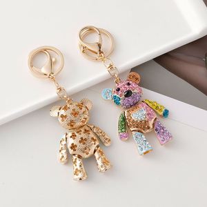 Fashion Diamond Bear Animal Bag Keychain Colorful Rhinestone Cute Bear <b>Key</b> <b>Chain</b> for Women Gift Bag Accessories <b>Key</b> <b>Chains</b> - Product Image 4