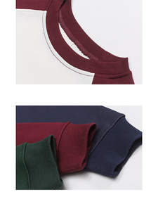 T-shirt à manches longues pour homme, coupe ample, logo personnalisé, écologique, respirant, de haute qualité, bicolore, à manches raglan - Product Image 6