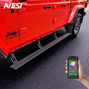 Estribos eléctricos retráctiles de aluminio con LED de la marca ANTISI para <span class=keywords><strong>JEEP</strong></span> <span class=keywords><strong>Gladiator</strong></span> JT <span class=keywords><strong>2018</strong></span>+ - Product Image 1