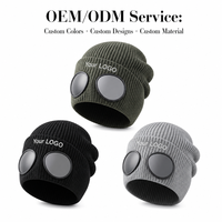 Chapeau en tricot d'hiver pour femme avec logo personnalisé, idéal pour les voyages, le ski, les activités de plein air et le quotidien