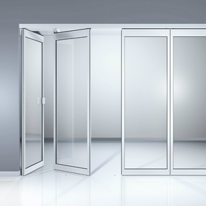 Portes pliantes en aluminium à double vitrage insonorisées pour véranda - Product Image 6