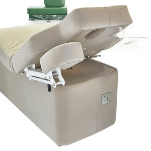 Lit de massage électrique multifonctionnel et confortable pour salon de spa, entièrement automatique, avec bac de lavage de tête intégré et armoire - Product Image 3