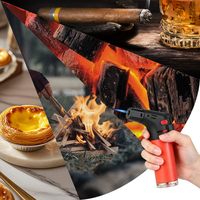 Briquet électrique extérieur coupe-vent à flamme unique, rechargeable au gaz, personnalisable OEM/ODM avec logo