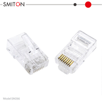 UTP FTP Cat5 CAT6 RJ45 kabel jaringan konektor 8P8C RJ45 konektor steker