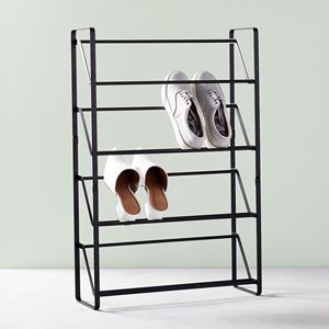 Durable Sturdy Rustic Industrial <b>Shoe</b> <b>Rack</b> Low-Cost Multi-Functional Iron Rods Adjustable <b>Shoe</b> Cabinet for Home Living Room Use - Product Image 6