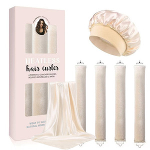 Bigoudis sans chaleur <span class=keywords><strong>pour</strong></span> <span class=keywords><strong>cheveux</strong></span>, boucles sans chaleur, bigoudis <span class=keywords><strong>pour</strong></span> <span class=keywords><strong>cheveux</strong></span> de nuit, ensemble de bigoudis sans chaleur avec bonnet de nuit, foulard en soie <span class=keywords><strong>pour</strong></span> femmes - Product Image 6