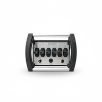 Control Remoto Inalámbrico de Metal con 6 Palancas para Grúas Industriales, Fuente de Alimentación de 12V/24V, Carcasa de Material Compuesto Metal-Plástico