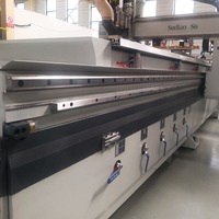 Mdf découpe de portes de meubles en bois, routeur CNC avec changeur ATC droit