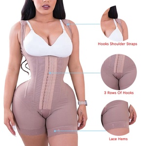 Fajas de alta compresión para mujer, corsé, entrenador de cintura postoperatorio, levantador de glúteos, ropa interior adelgazante, fajas colombianas - Product Image 4