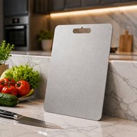 Planche à découper en titane pur de qualité alimentaire GR1, laminée à chaud, double face, antiadhésive, taille et logo personnalisés, OEM disponible
