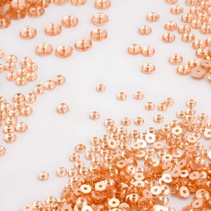 Perles de strass en opale de feu époxy de 5 mm à dos plat avec trou central à coudre pour la fabrication de bijoux en chaîne à maillons - Product Image 4