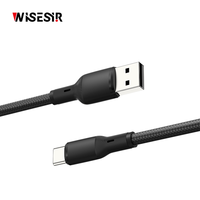 WISESIR Doppel-Port 3A USB Typ-C USB 3.0 PD Schnellladekabel für OPPO IOS Android Telefone & Kameras