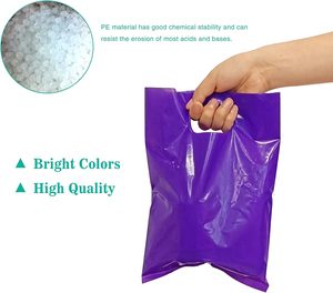 Bolsas de Plástico Brillantes de Colores con Asas Troqueladas - Product Image 3