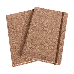 Lange Groothandel Klasgenoot Gelinkte Pagina Houten Cover Notebook Elastische Band A5 Dagboek Kurk Notebook - Product Image 2