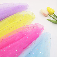 Maille de Tulle en Strass Laser Magique pour Accessoires de Cheveux Filles Jupe Pompon Tissu Accessoires Photo Décoration