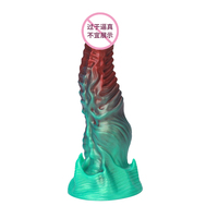 Gran oferta, tapón Anal de silicona luminoso XXL, gran Consolador de lobo enorme, pene monstruo con ventosa para mujeres, masturbación, tienda de juguetes sexuales