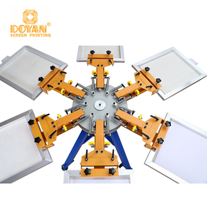 Macchina serigrafica rotativa <span class=keywords><strong>multi</strong></span> colore manuale a 8 colori a 8 stazioni octopus per la stampa di materiali piatti da Doyan - Product Image 6
