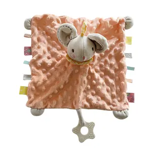 热销不同类型毛绒动物玩具柔软舒适毛绒熊被子婴儿毛巾